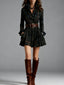 Magdalena | Elegant short checkered dress