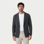 Men's knitted blazer in Dark Grey | Swanbourne – front view
