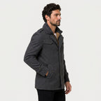 Men's wool-blend field jacket in Charcoal | Stogumber – side view
