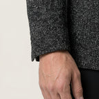 Men's textured wool-blend blazer in Charcoal | Tresmeer – detail view