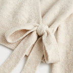 Women's wrap cardigan in Cream | Fittleworth – detail view