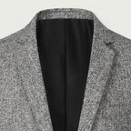 Men's textured wool-blend blazer in Light Grey | Tresmeer – detail view