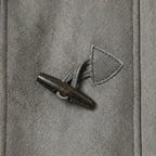 Women's hooded duffle coat in Grey | Glapthorn – detail view