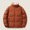 Men's Quilted Puffer Jacket in Rust | Romsey – front view
