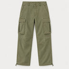 Men's Cargo Trousers in Army Green | Ulley – front view