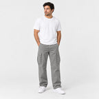 Men's Cargo Trousers in Grey | Ulley – front view