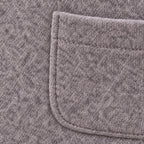 Men's knit blazer cardigan in Grey | Morpeth – detail view