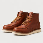 Men's moc toe boots in Tan | Wroxeter – side view