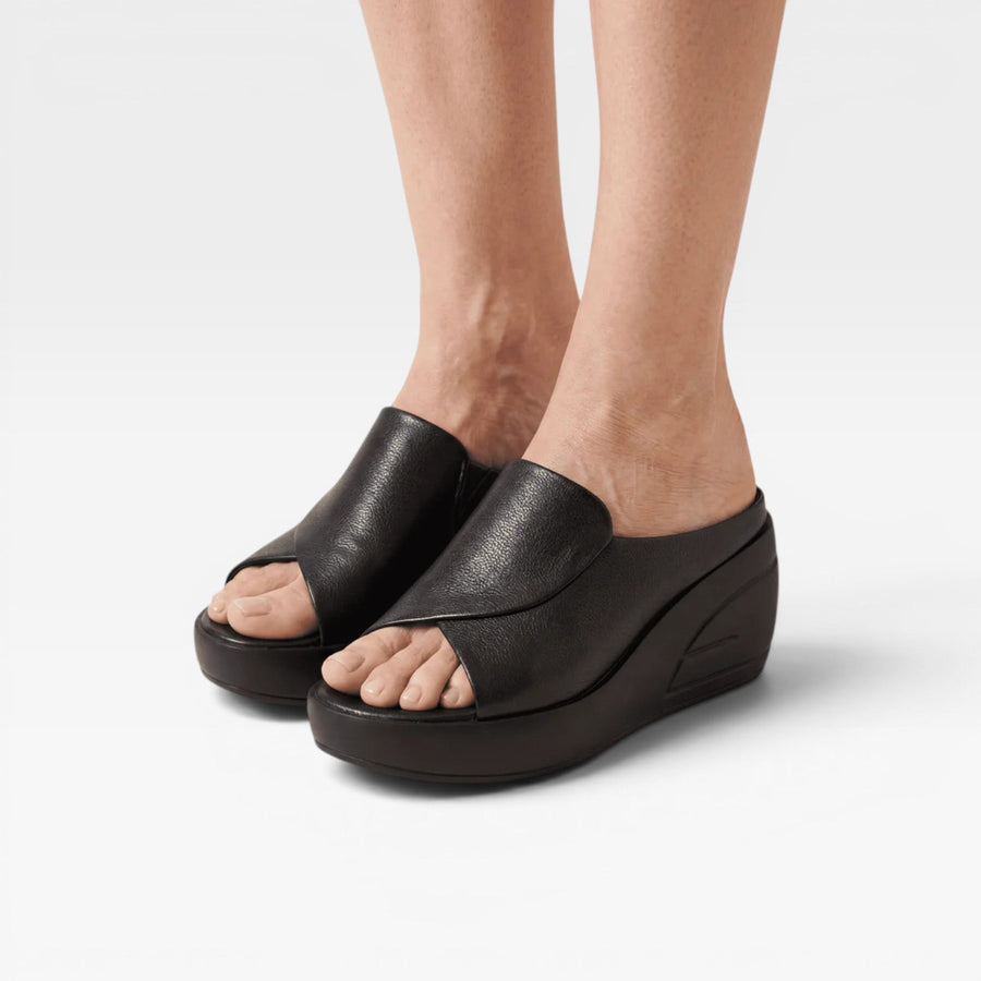 Women's Slip-On Wedge Sandals with Padded Platform — view 5