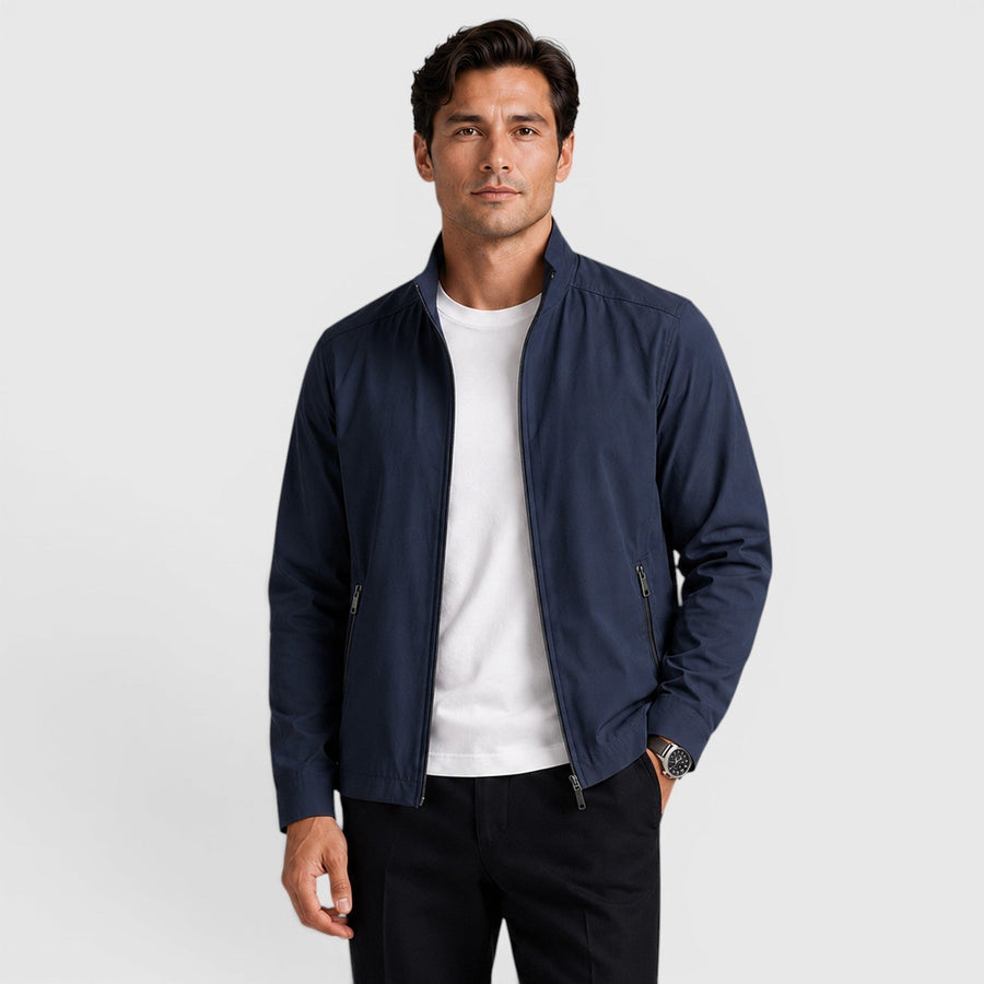 Men's lightweight tailored zip-up jacket