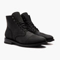 Men's Leather Cap Toe Lace-Up Ankle Boots — view 2