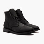 Men's Leather Cap Toe Lace-Up Ankle Boots — view 2