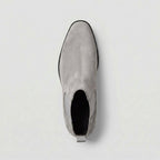 Men's Smart Smooth Leather Chelsea Boots in Grey or Blue — view 4