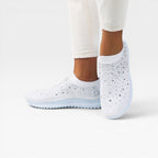 Women's Rhinestone Mesh Slip-On Trainers — view 4