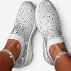 Women's Rhinestone Mesh Slip-On Trainers — view 5