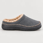 Men's mule slippers in Grey | Yarpole – side view