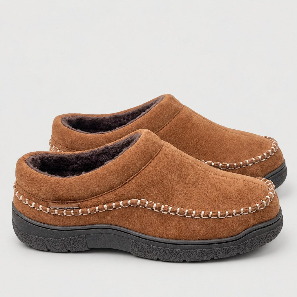 Men's mule slippers in Tan | Yarpole – side view