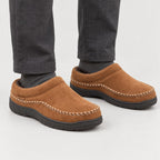 Men's mule slippers in Tan | Yarpole – side view