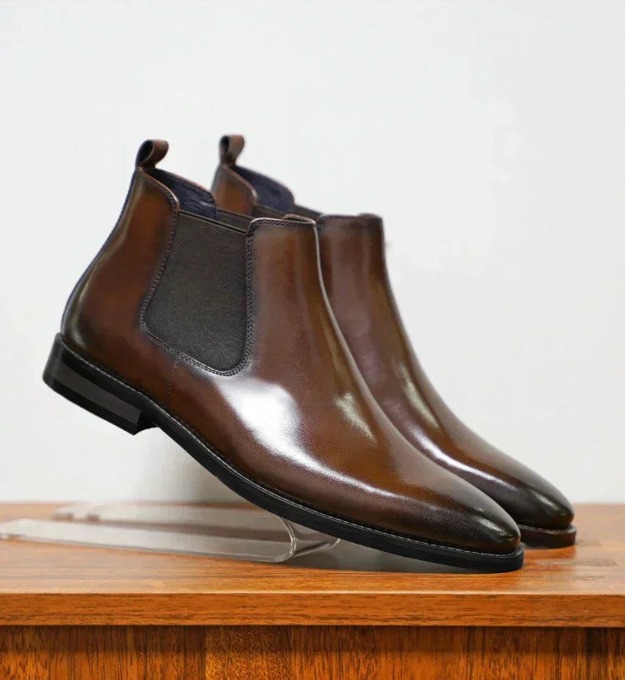 Men's Leather Ankle Boots – Arosa