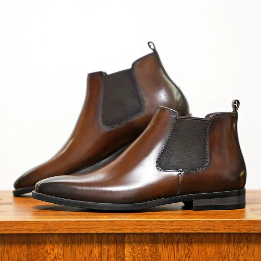 Men's Leather Ankle Boots – Arosa