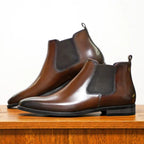 Men's Leather Ankle Boots – Arosa