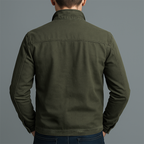 Men's cotton-blend jacket with multiple pockets
