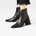 Women's Square Toe Ankle Boots with Chunky Heel — view 2