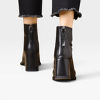 Women's Square Toe Ankle Boots with Chunky Heel — view 4
