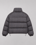 Women's Checked Puffer Coat with Funnel Neck | Blockley