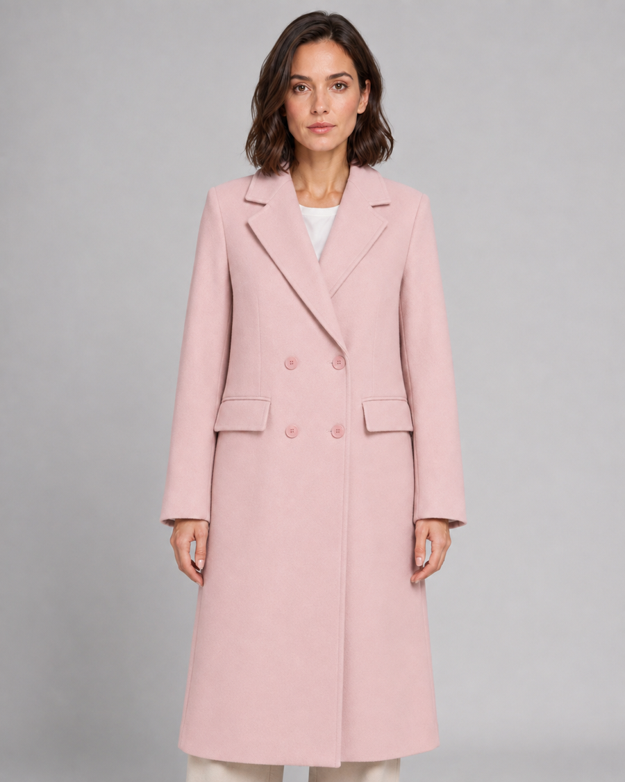 Women's Double-Breasted Long Tailored Coat | Coln