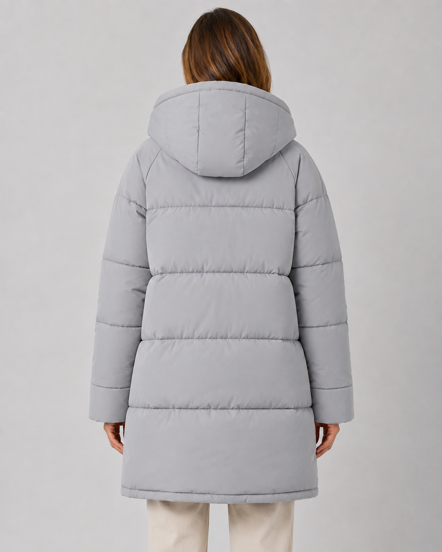 Women's Hooded Mid-Length Puffer Coat | Ablington