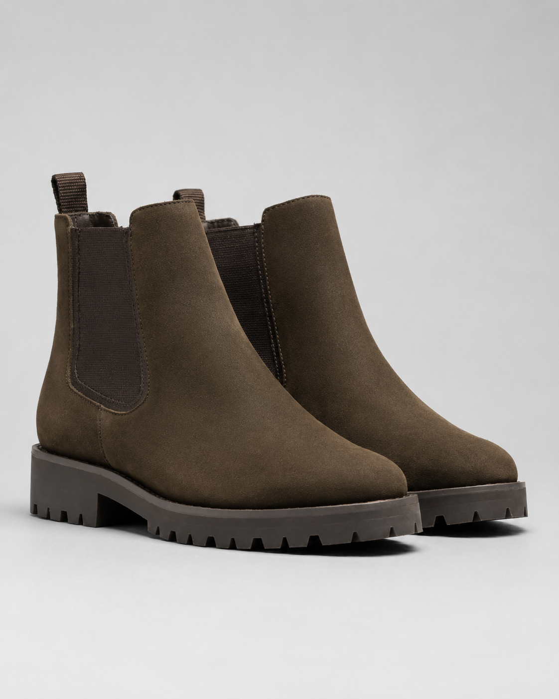 Women's Suede-Look Chelsea Boots with Lug Sole | Penshurst