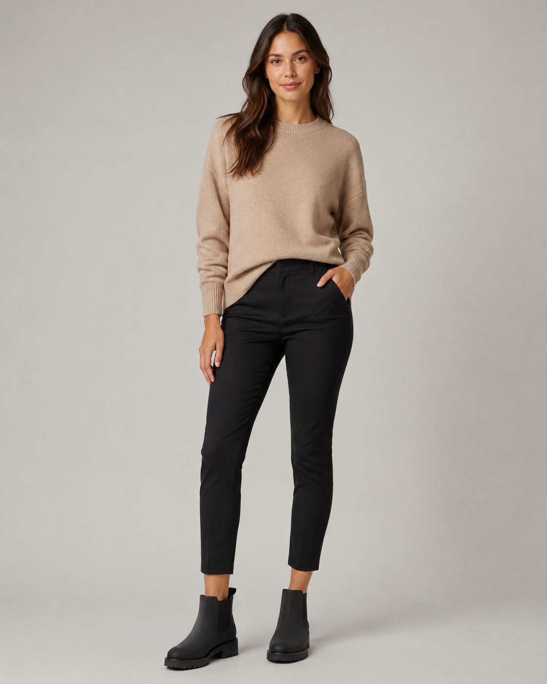 Women's Suede-Look Chelsea Boots with Lug Sole | Penshurst