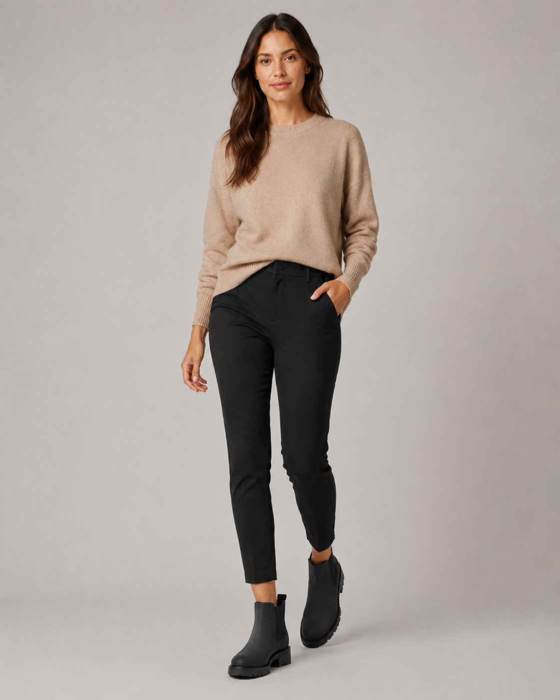 Women's Suede-Look Chelsea Boots with Lug Sole | Penshurst