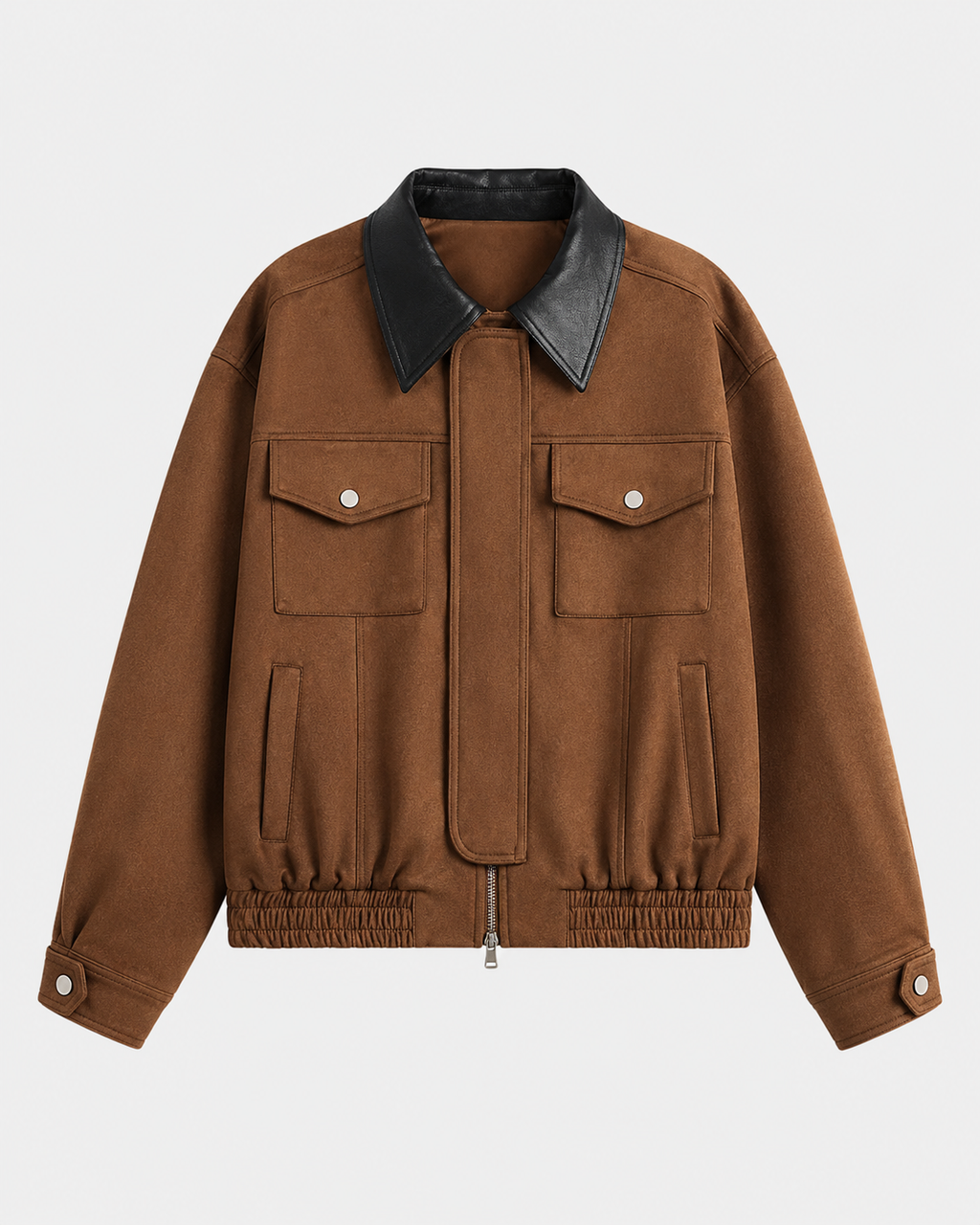 Damska krótka kurtka typu barn jacket z imitacji zamszu | Penistone