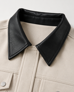 Damska krótka kurtka typu barn jacket z imitacji zamszu | Penistone