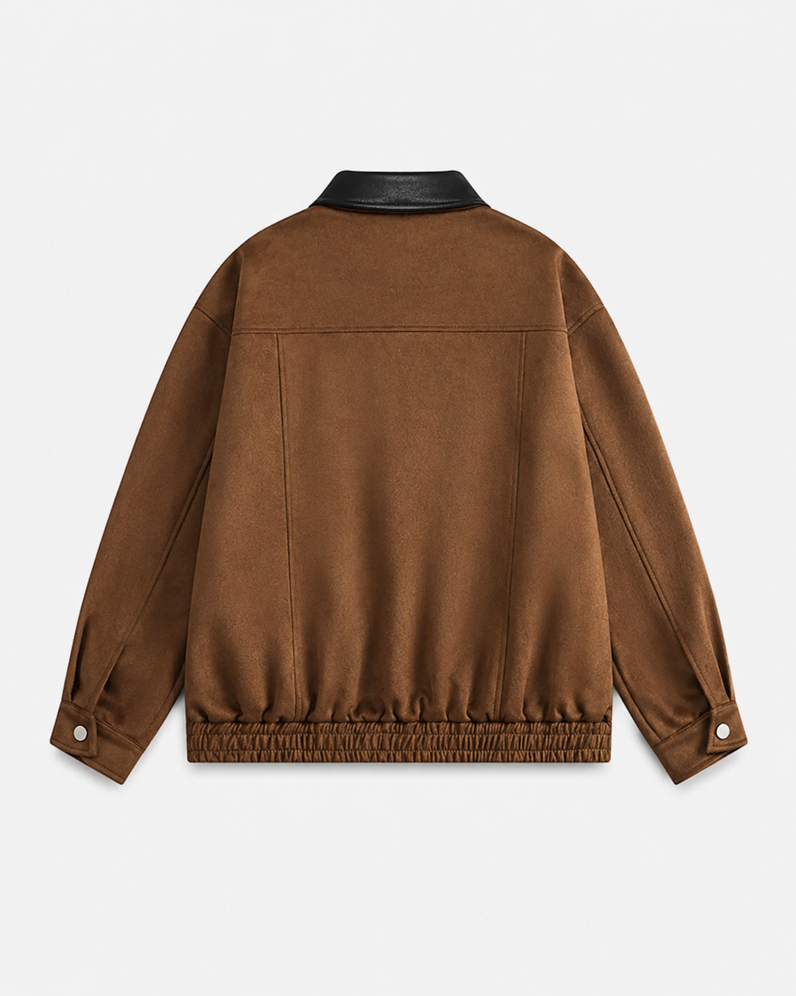 Dámská zkrácená bunda z imitace semiše ve stylu barn jacket | Penistone