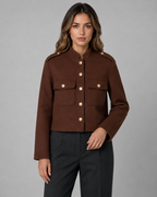 Veste courte style officier pour femme | Tenterden