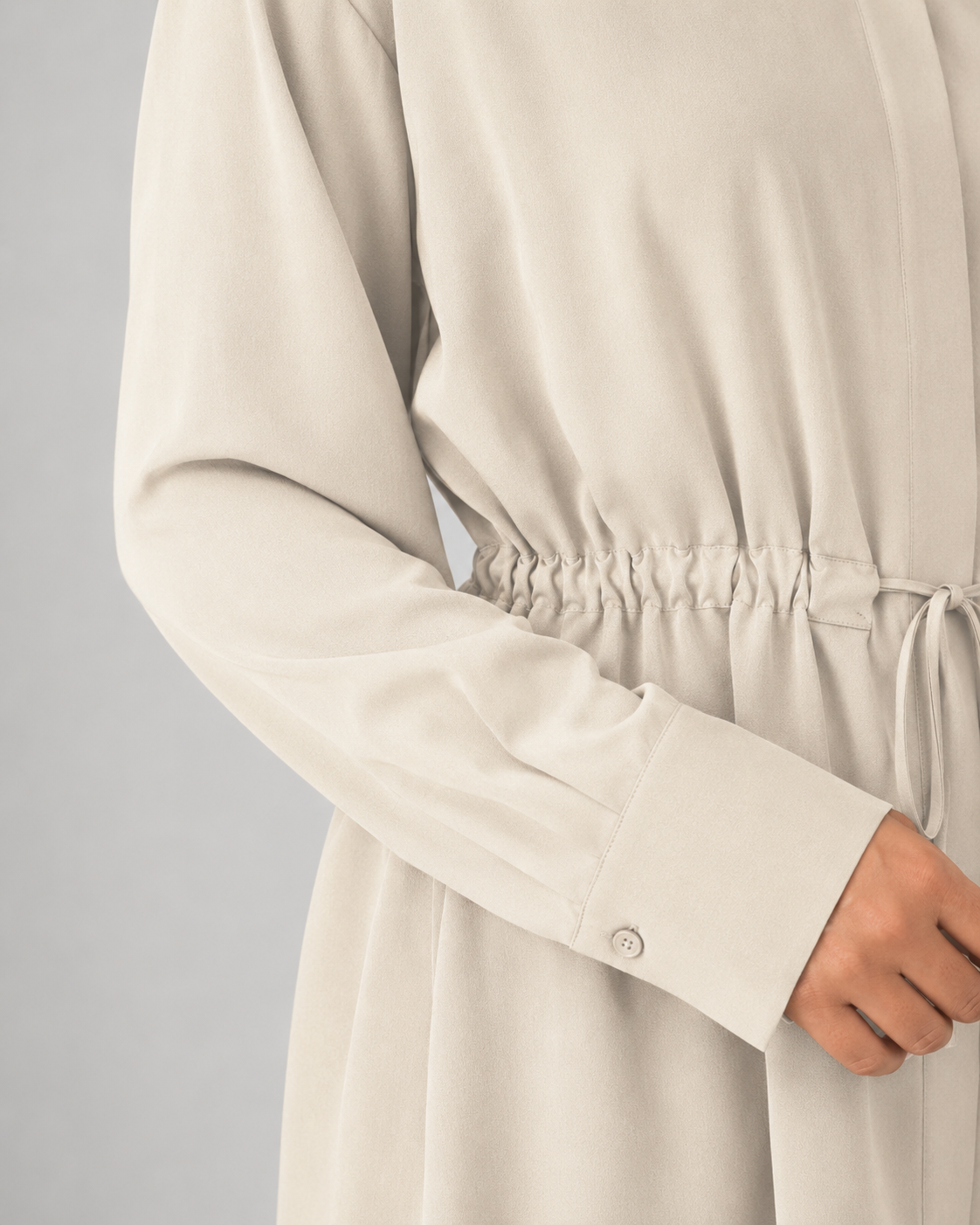 Dámská oversized dlouhá košile se stahovací šňůrkou v pase | Tissington