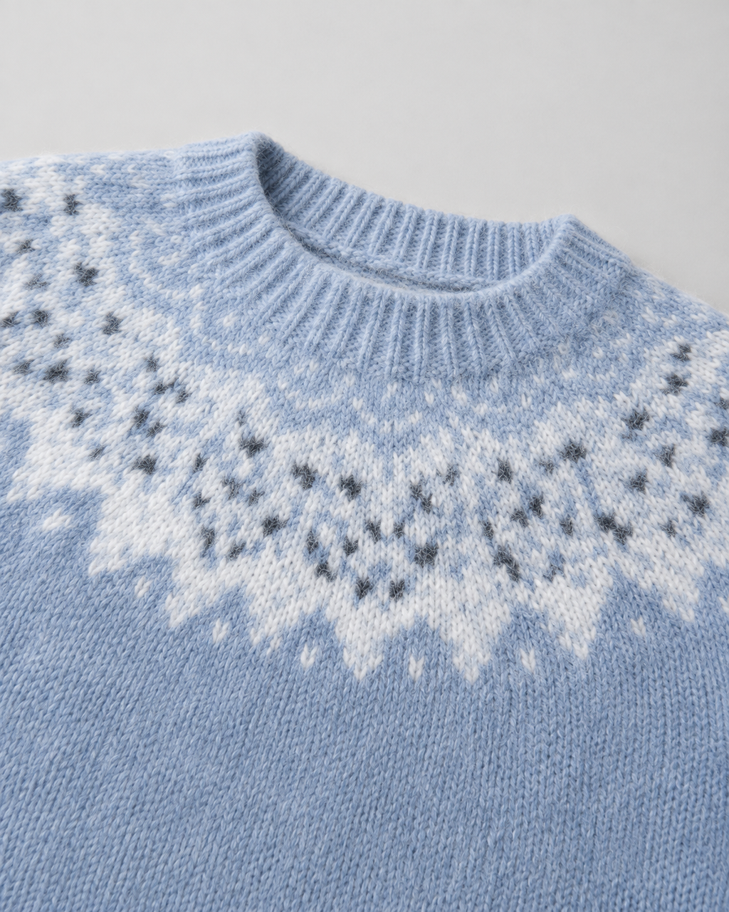 Pull pour femme à col rond motif Fair Isle | Biddestone