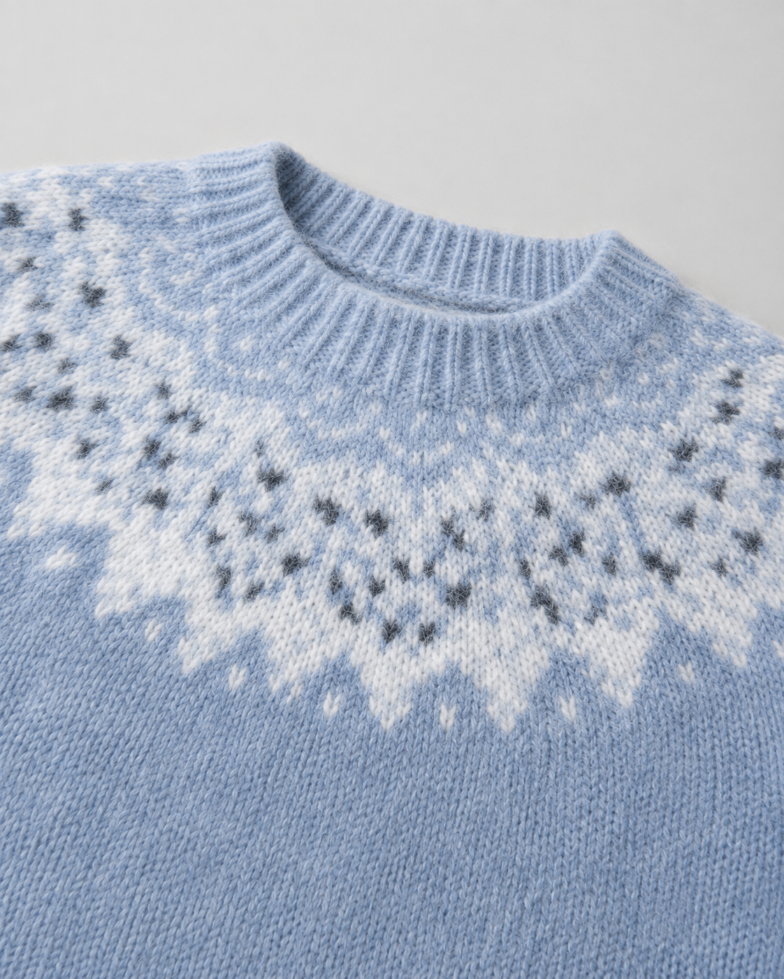 Pull pour femme à col rond motif Fair Isle | Biddestone