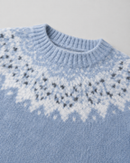 Pull pour femme à col rond motif Fair Isle | Biddestone