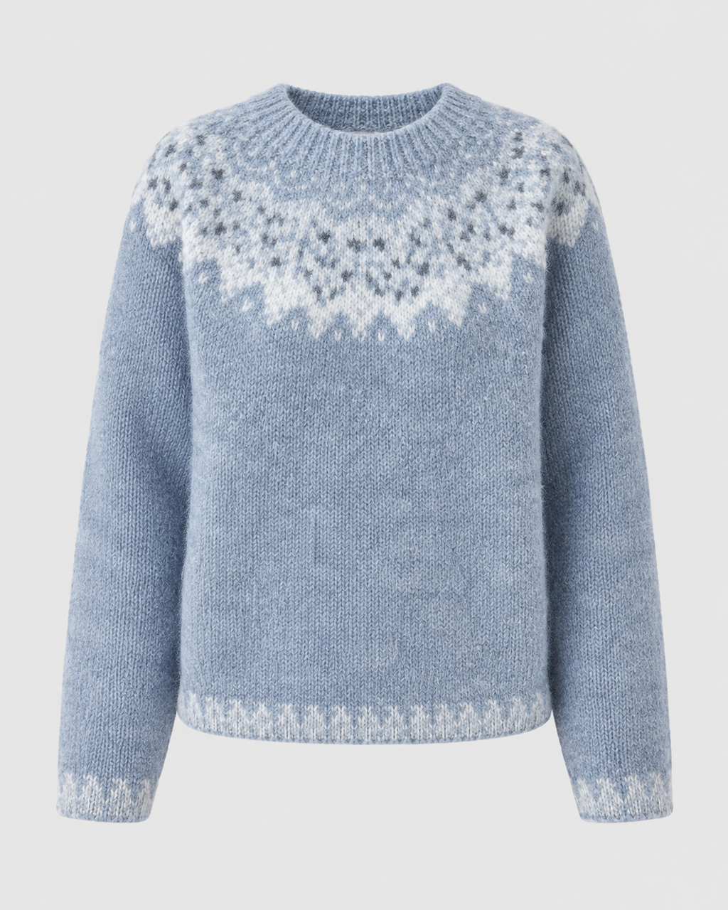 Pull pour femme à col rond motif Fair Isle | Biddestone