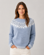 Pull pour femme à col rond motif Fair Isle | Biddestone