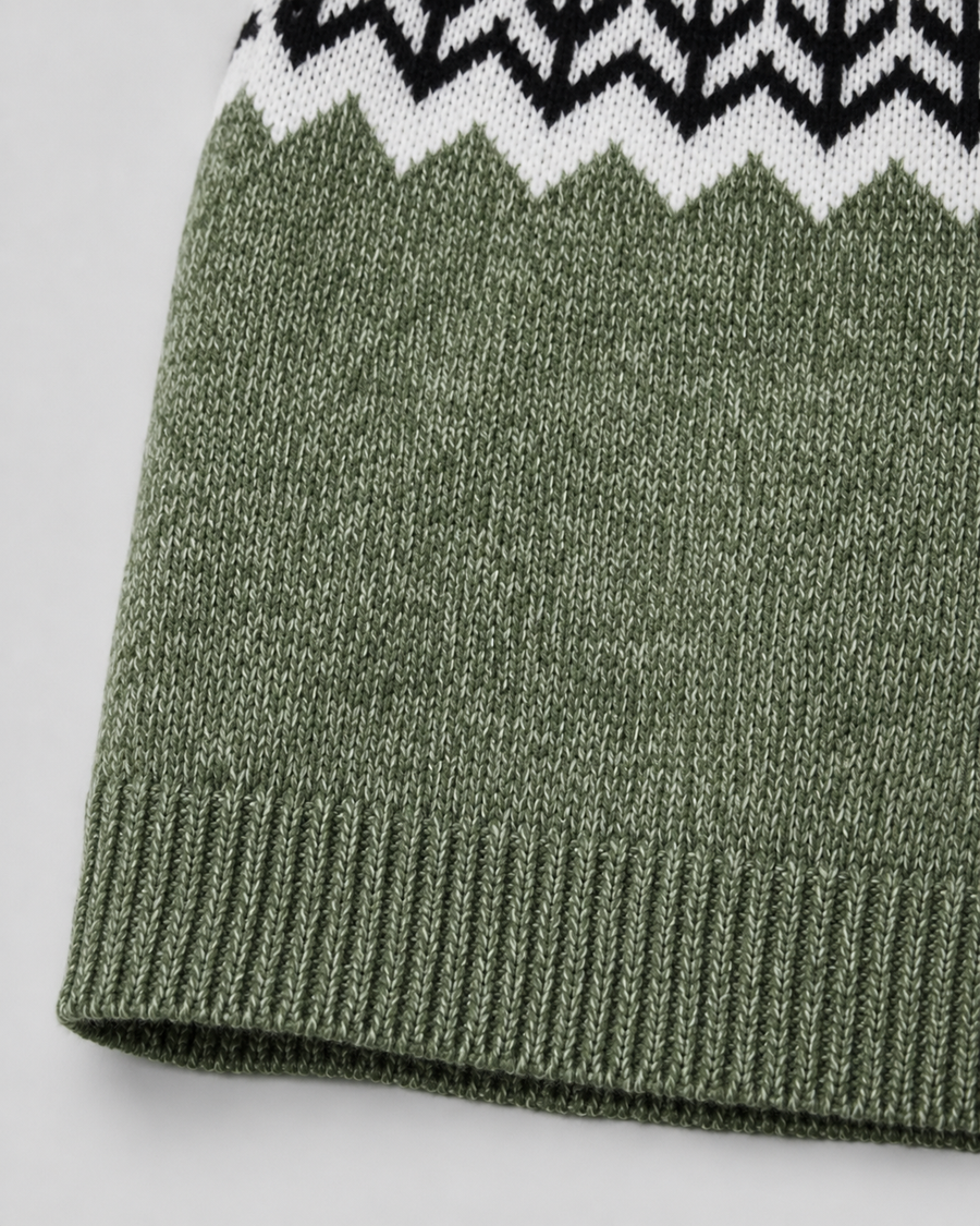Pull à col montant et empiècement Fair Isle pour femme | Burley