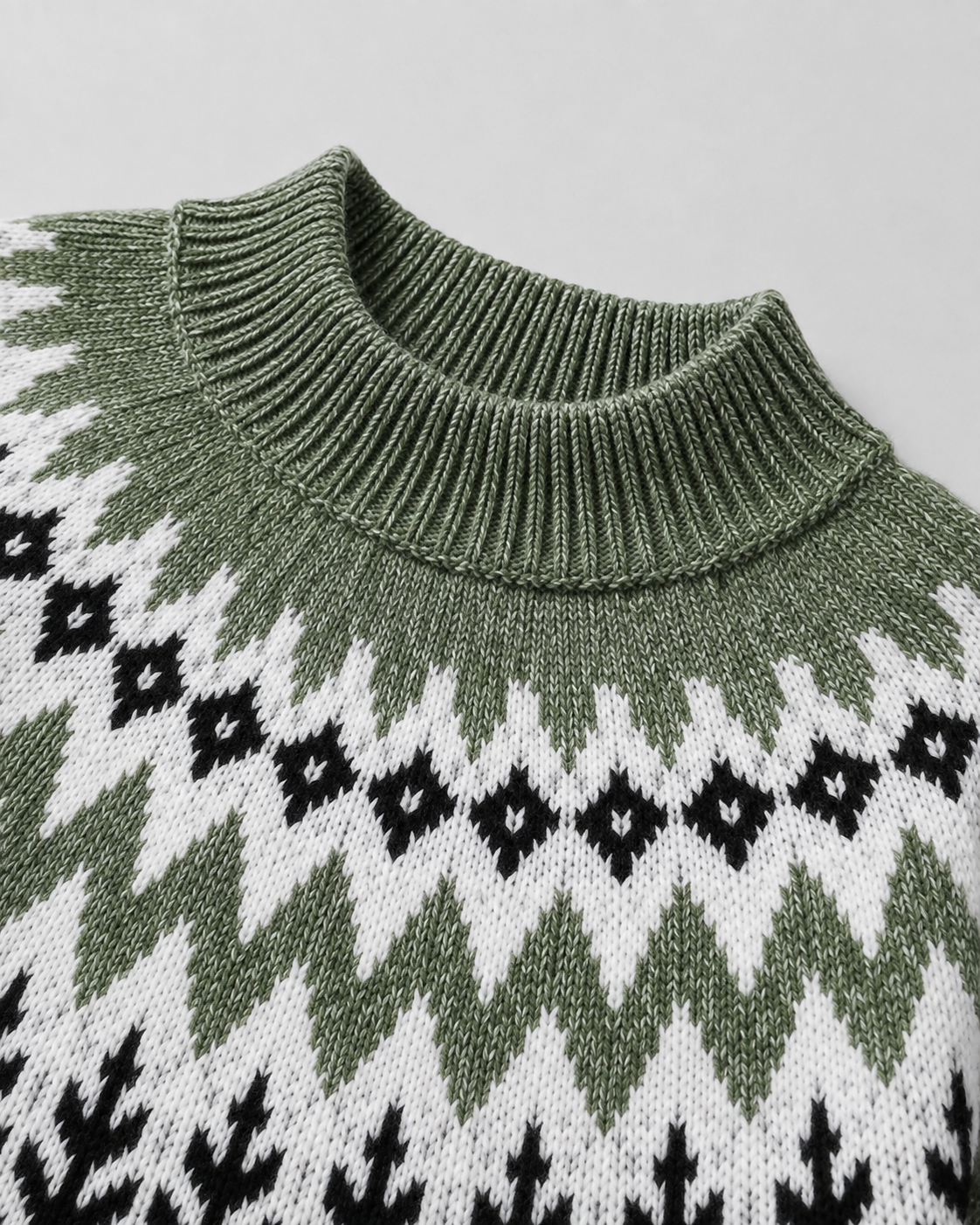 Pull à col montant et empiècement Fair Isle pour femme | Burley