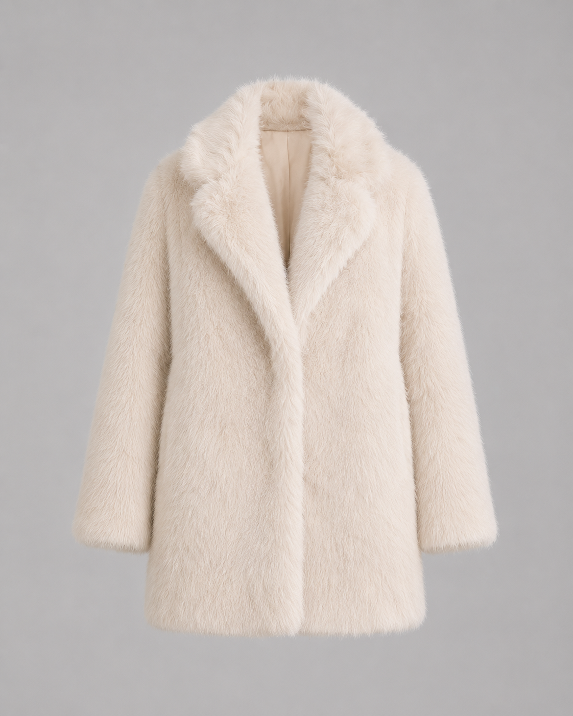 Veste à col châle en fausse fourrure pour femme | Benenden