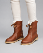Bottes de neige doublées en polaire, mi-mollet, pour femme | Lenham