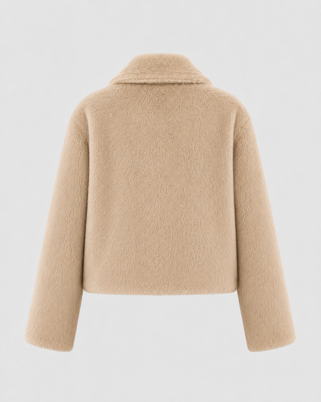 Veste courte en fausse fourrure à col large pour femme | Kempsford