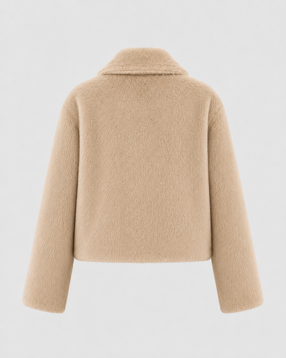 Veste courte en fausse fourrure à col large pour femme | Kempsford